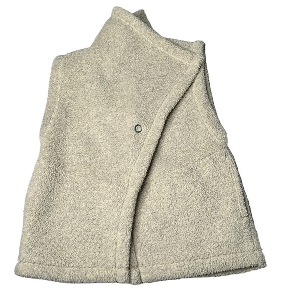 LUCY Hatha Sherpa Fleece Vest Beige Cream Women's Size M - Picture 9 of 16